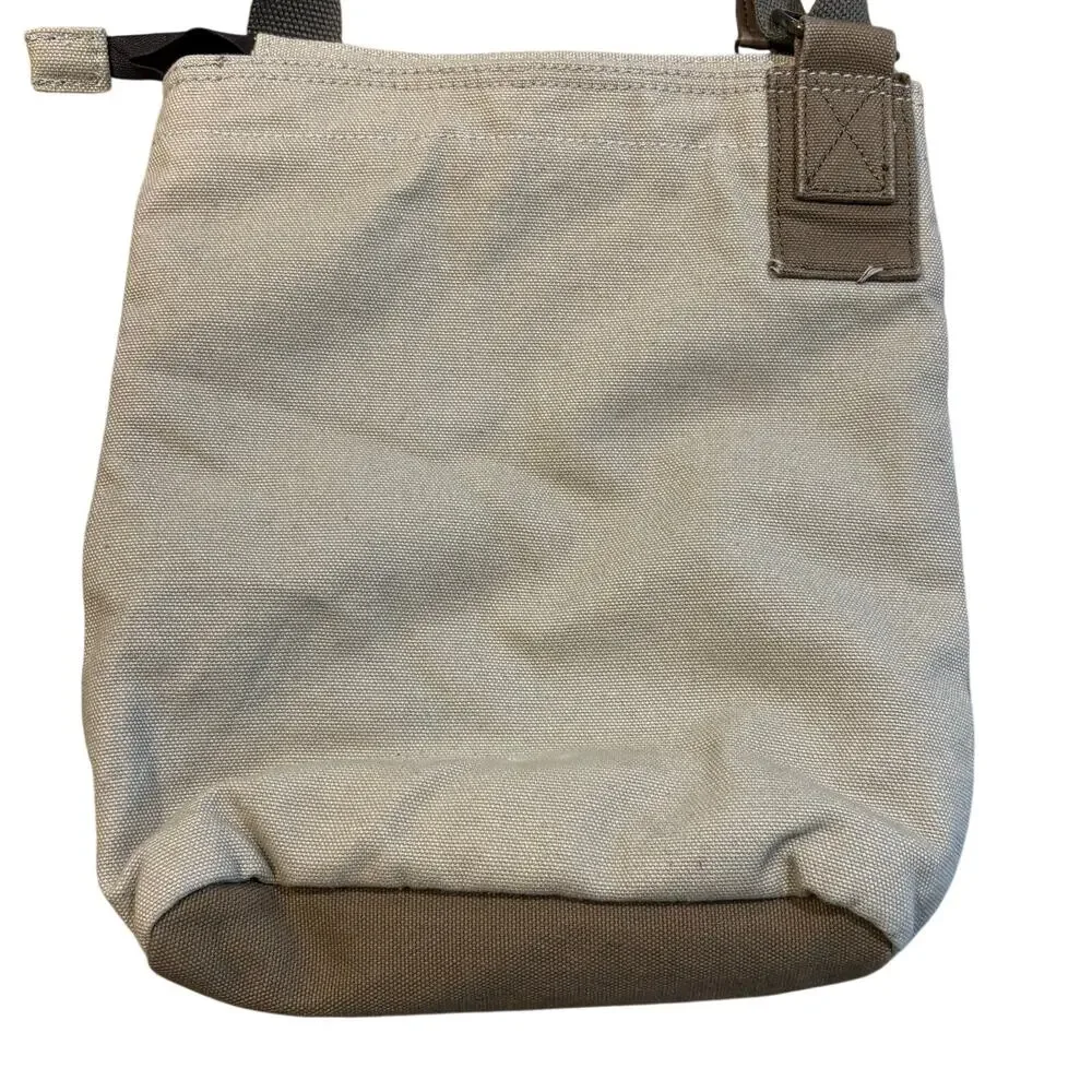 NEW Chala Patch Crossbody Canvas Shoulder Bag Purse Messenger Style Olive Brown - Picture 8 of 8